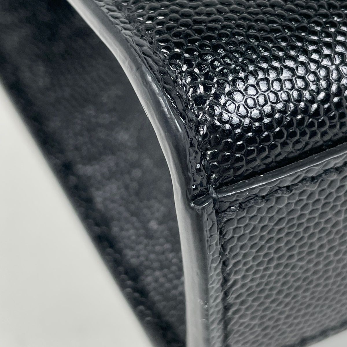 Saint Laurent Kate Monogram Chain Shoulder Bag Leather Black — view 3