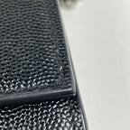 Saint Laurent Kate Monogram Chain Shoulder Bag Leather Black — view 5