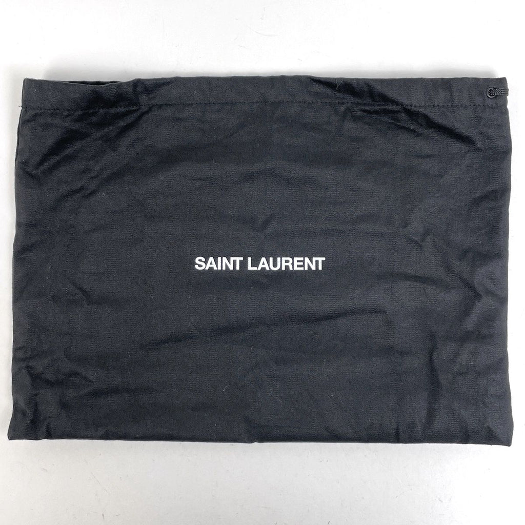 Saint Laurent Kate Monogram Chain Shoulder Bag Leather Black — view 9