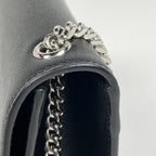 Saint Laurent Kate Monogram Chain Shoulder Bag Leather Black — view 4