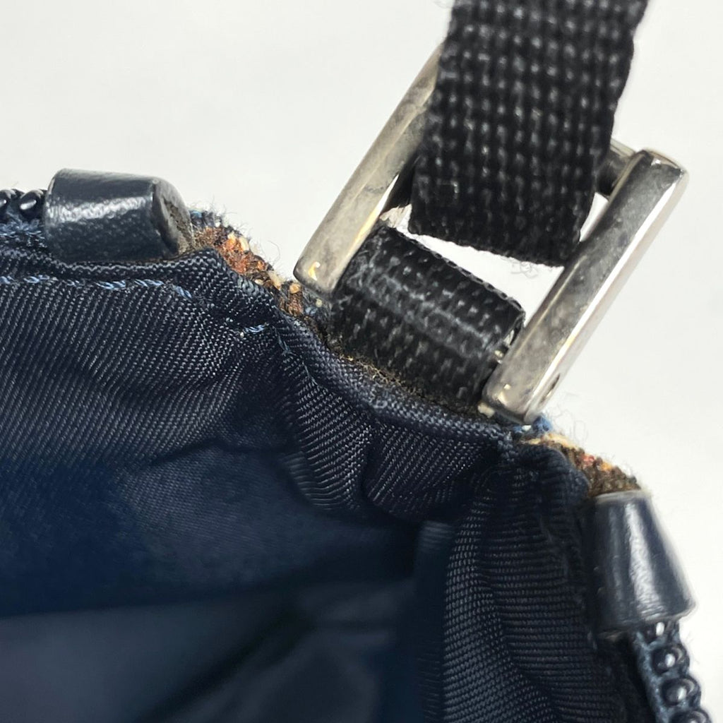 Dior Shoulder Bag Trotter Pattern Canvas Navy — view 7