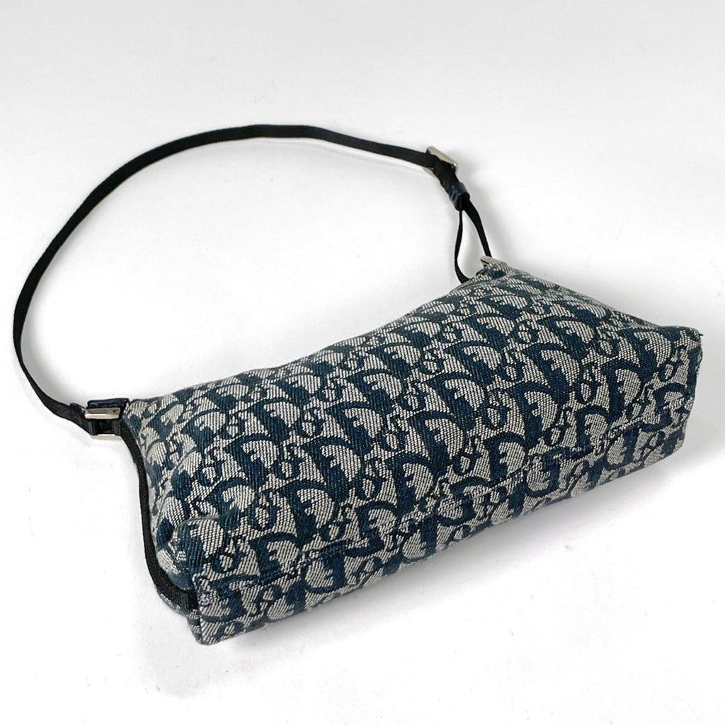 Dior Shoulder Bag Trotter Pattern Canvas Navy — view 2