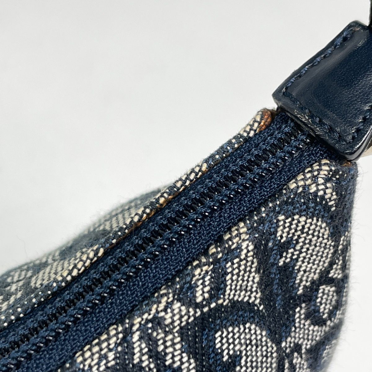 Dior Shoulder Bag Trotter Pattern Canvas Navy — view 4