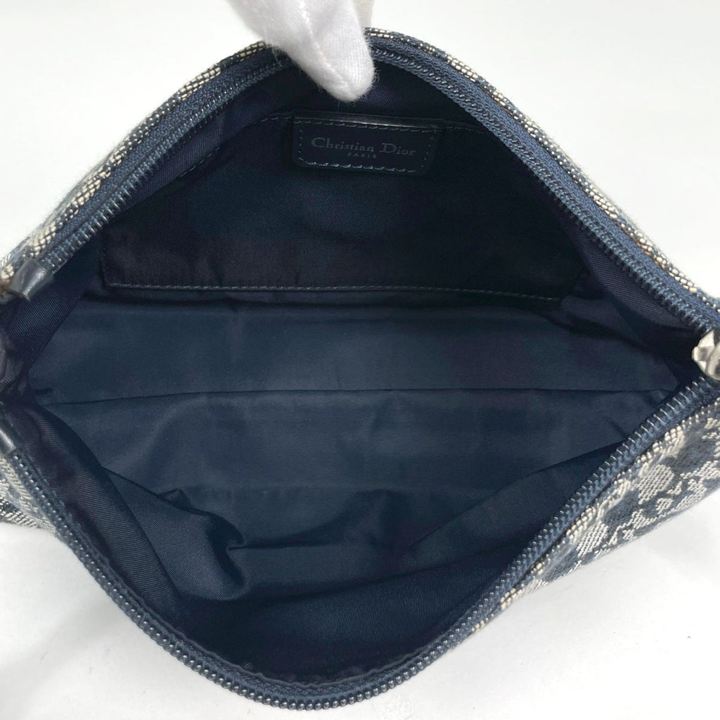 Dior Shoulder Bag Trotter Pattern Canvas Navy — view 8