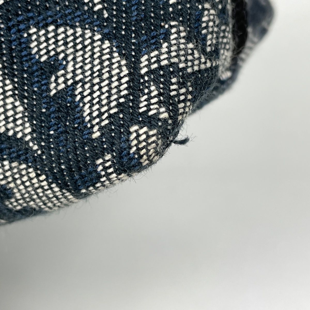 Dior Shoulder Bag Trotter Pattern Canvas Navy — view 3
