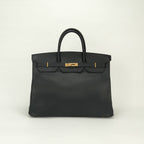 Hermes Birkin 40 Tote Ardennes Noir Black Gold