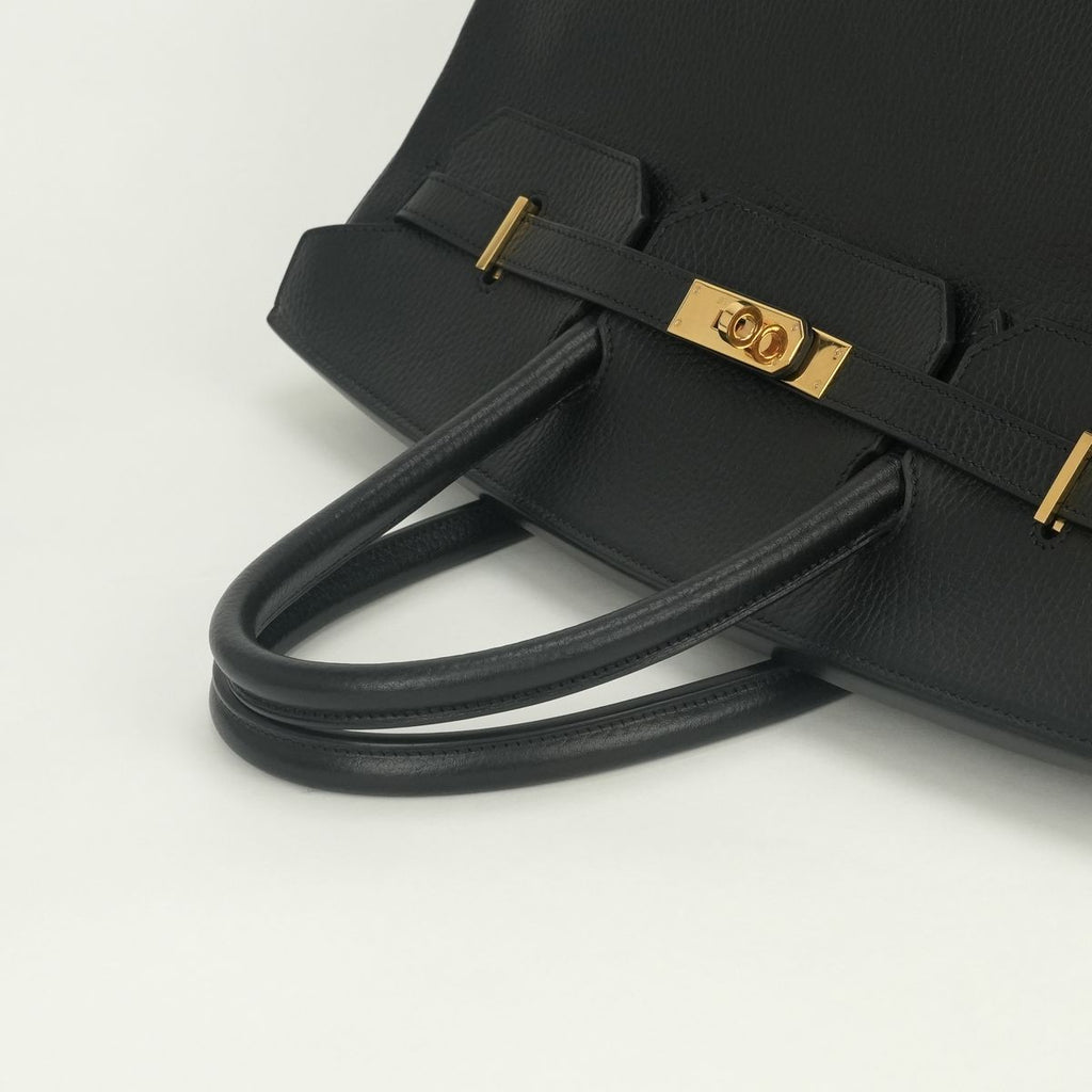 Hermes Birkin 40 Tote Ardennes Noir Black Gold — view 4