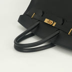 Hermes Birkin 40 Tote Ardennes Noir Black Gold — view 4