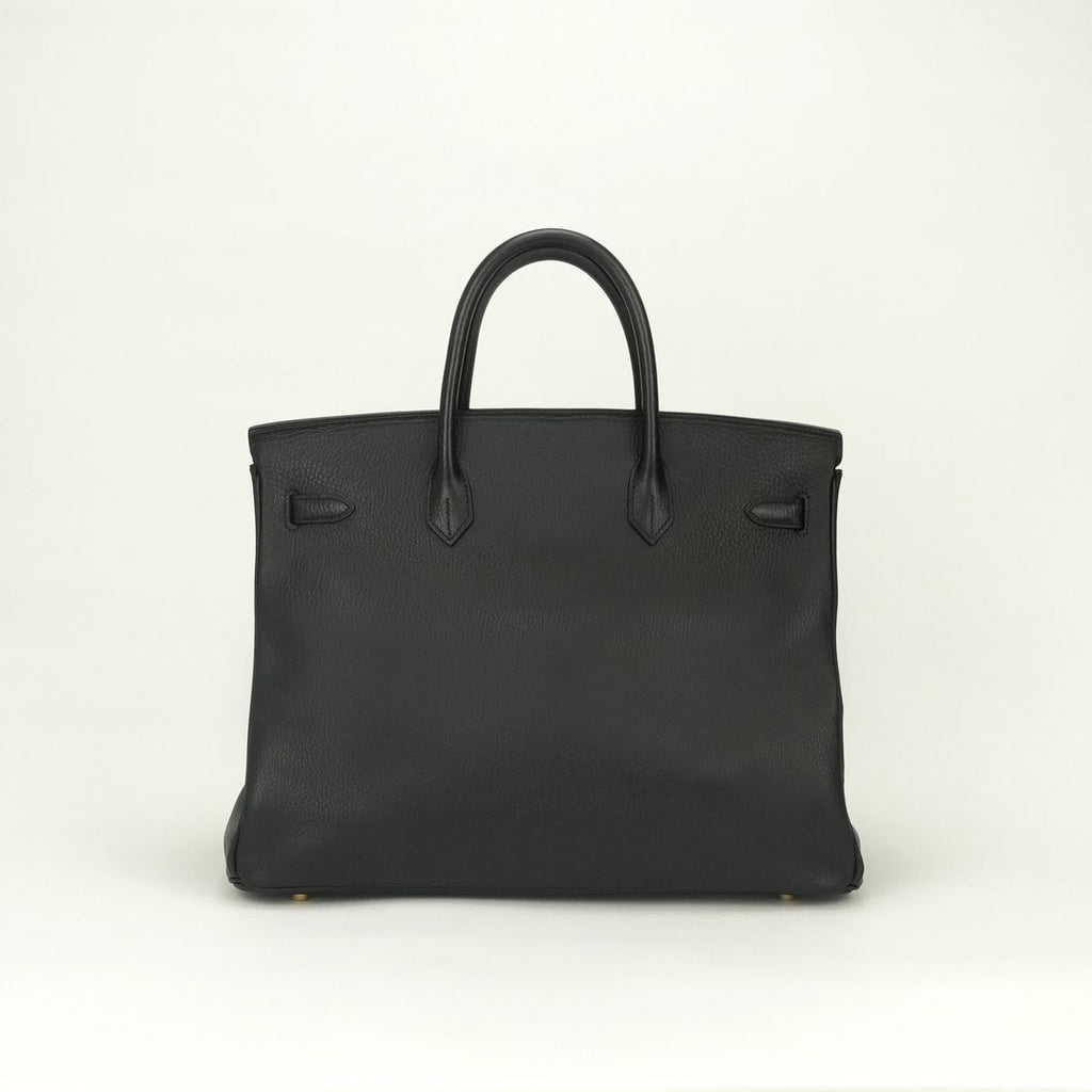 Hermes Birkin 40 Tote Ardennes Noir Black Gold — view 3