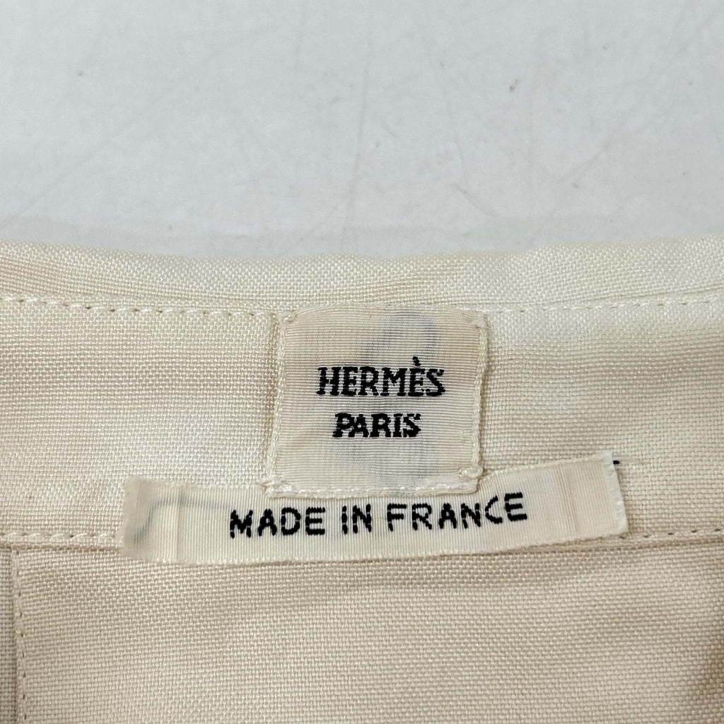 Hermes Silk Series Button Sleeveless Dress 36 — view 6