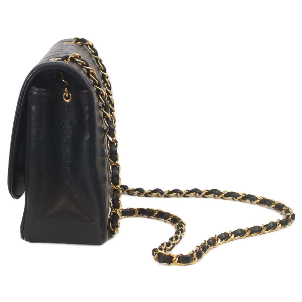 Chanel Black Lambskin Gold Diana 25 Shoulder — view 2