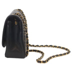 Chanel Black Lambskin Gold Diana 25 Shoulder — view 2