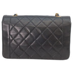 Chanel Black Lambskin Gold Diana 25 Shoulder — view 3