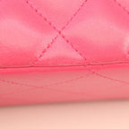 Chanel Pink Lamb Silver Double Flap Maxi Quilted 30 — view 8