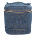Chanel Indigo Denim Vertical Vanity