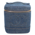 Chanel Indigo Denim Vertical Vanity