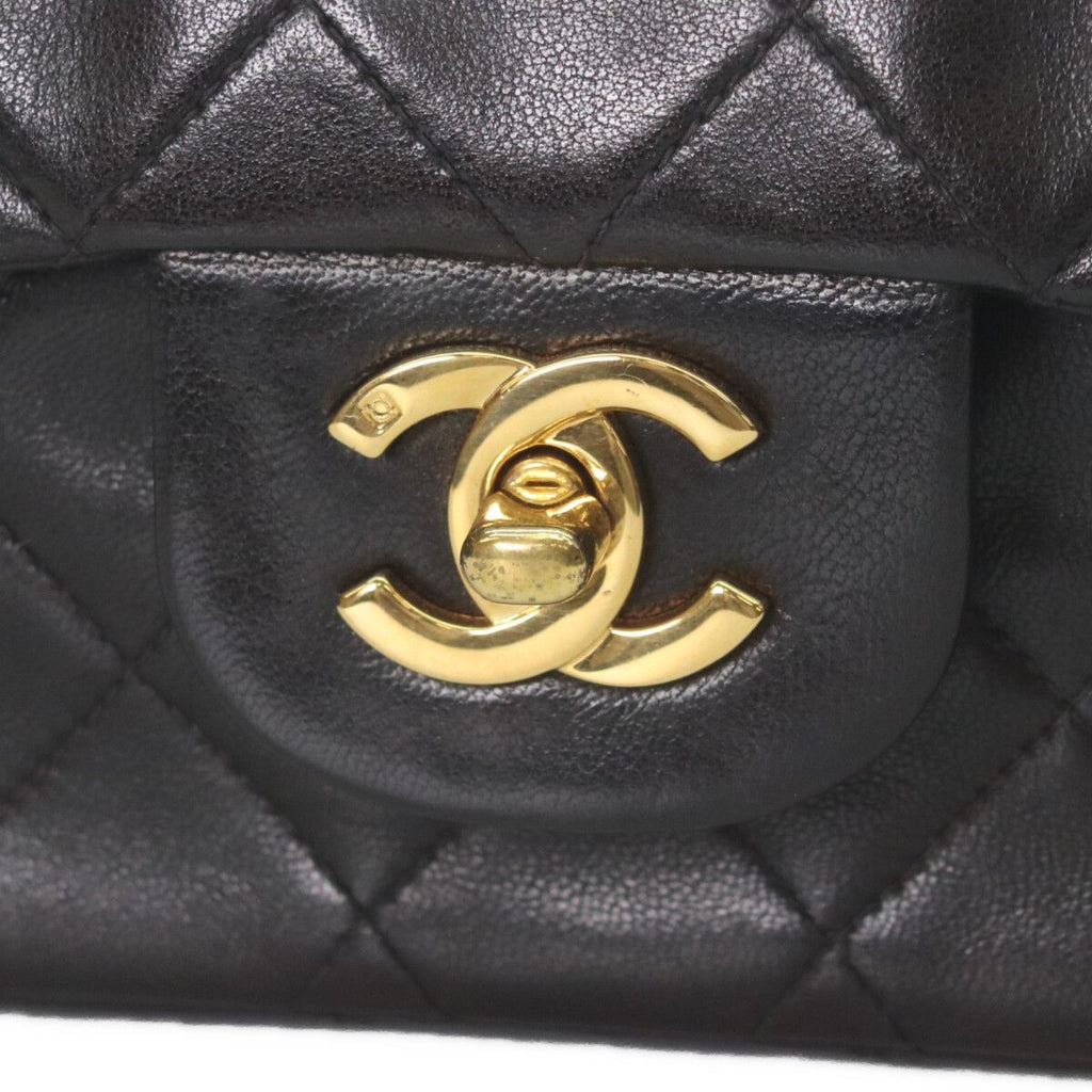 Chanel Black Lambskin Gold Quilted 25 Shoulder — view 6