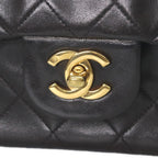 Chanel Black Lambskin Gold Quilted 25 Shoulder — view 6