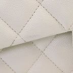 Chanel Ivory Caviar Gold Double Flap Maxi Quilted 30 — view 3