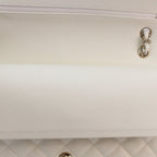 Chanel Ivory Caviar Gold Double Flap Maxi Quilted 30 — view 8