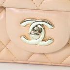 Chanel Apricot Beige Mini Quilted 17 Shoulder — view 6