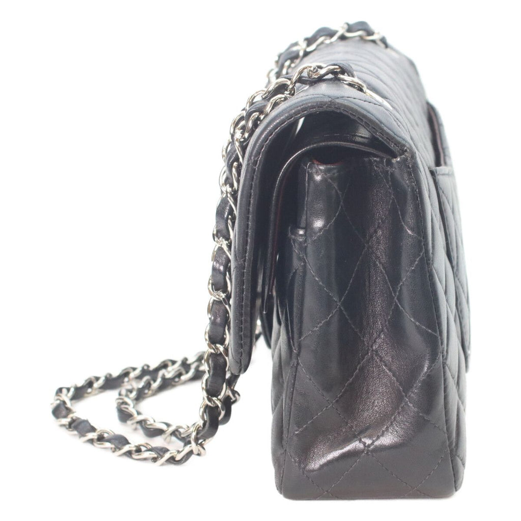Chanel Black Lamb Silver Quilted 25 Shoulder — view 2