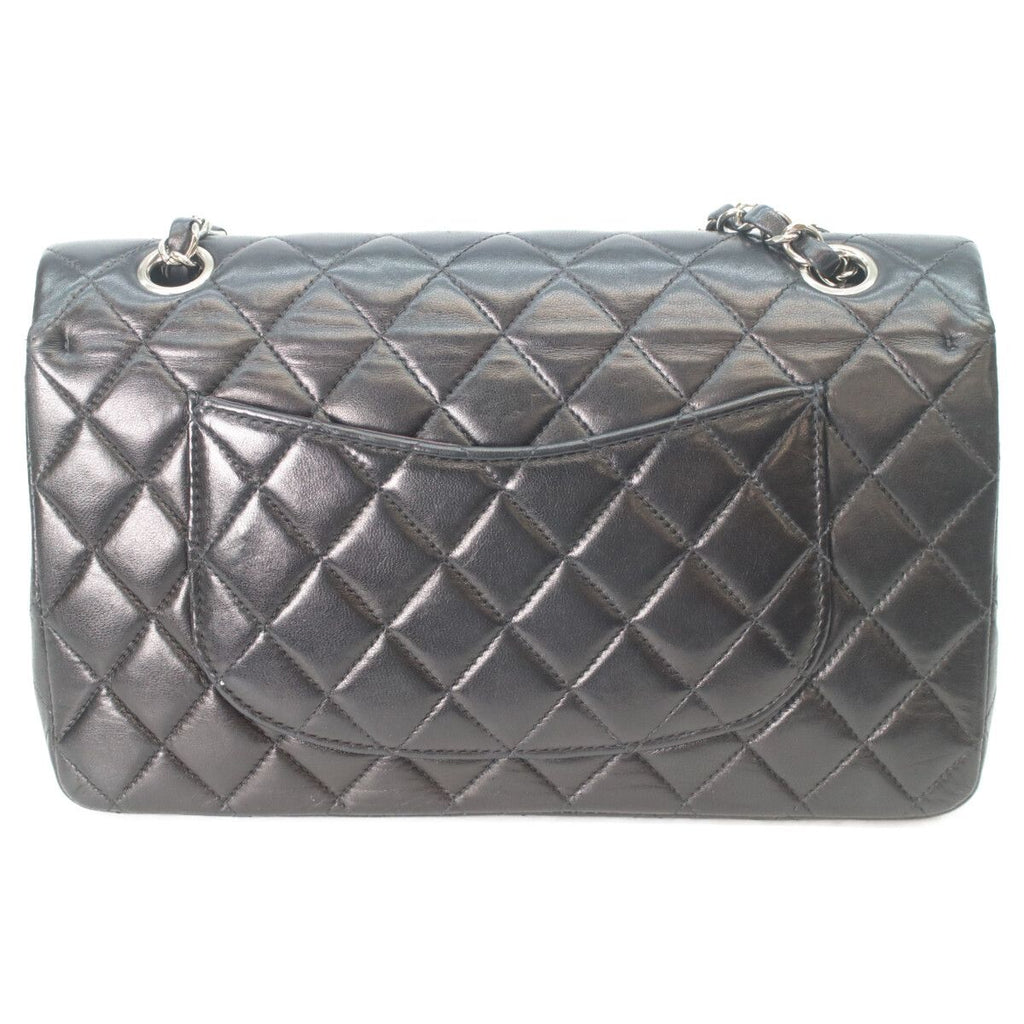 Chanel Black Lamb Silver Quilted 25 Shoulder — view 3