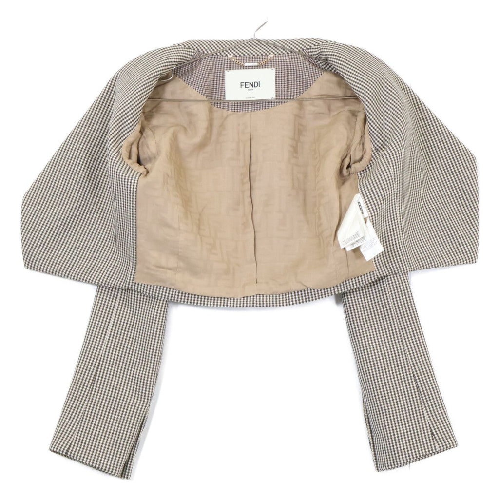 Fendi Aksm Gunclub Check Jacket Shorts Nts Set 38 — view 4