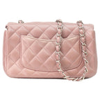 Chanel Metallic Pink Lum Silver Mini Quilted 20 Shoulder — view 3