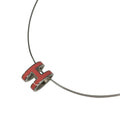 Hermes Necklace Pop Silver Pink