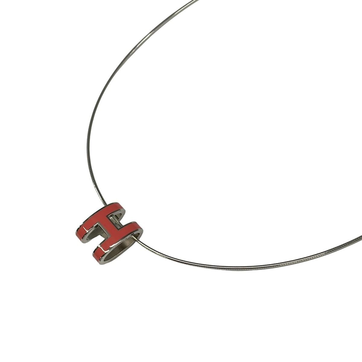 Hermes Necklace Pop Silver Pink — view 3