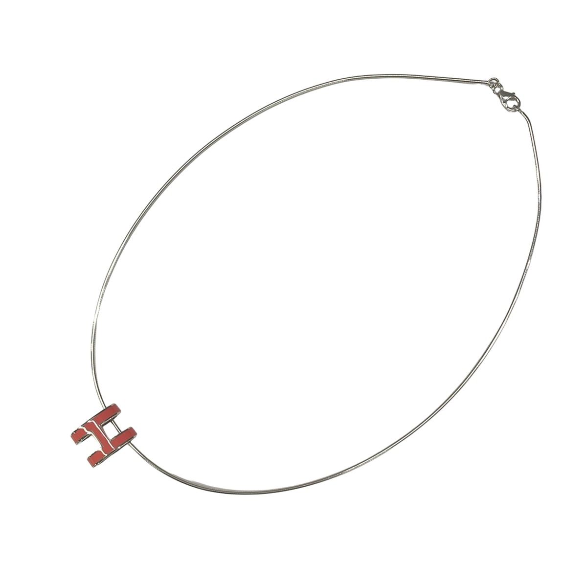 Hermes Necklace Pop Silver Pink — view 2