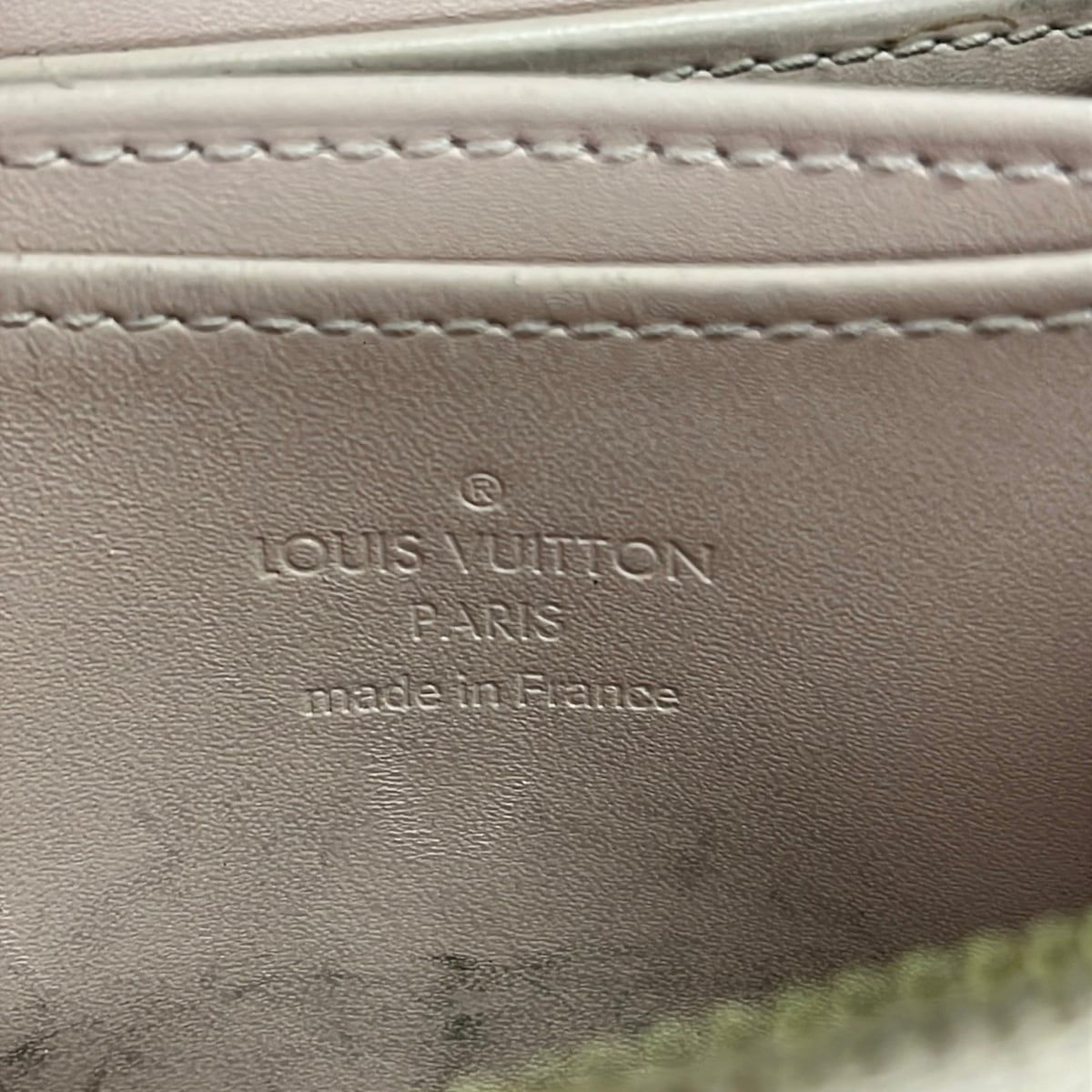Louis Vuitton Coin Case Monogram Vernis Zippy Purse Rose Florentine Leather — view 5