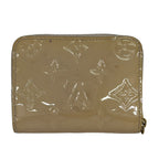 Louis Vuitton Coin Case Monogram Vernis Zippy Purse Rose Florentine Leather — view 2