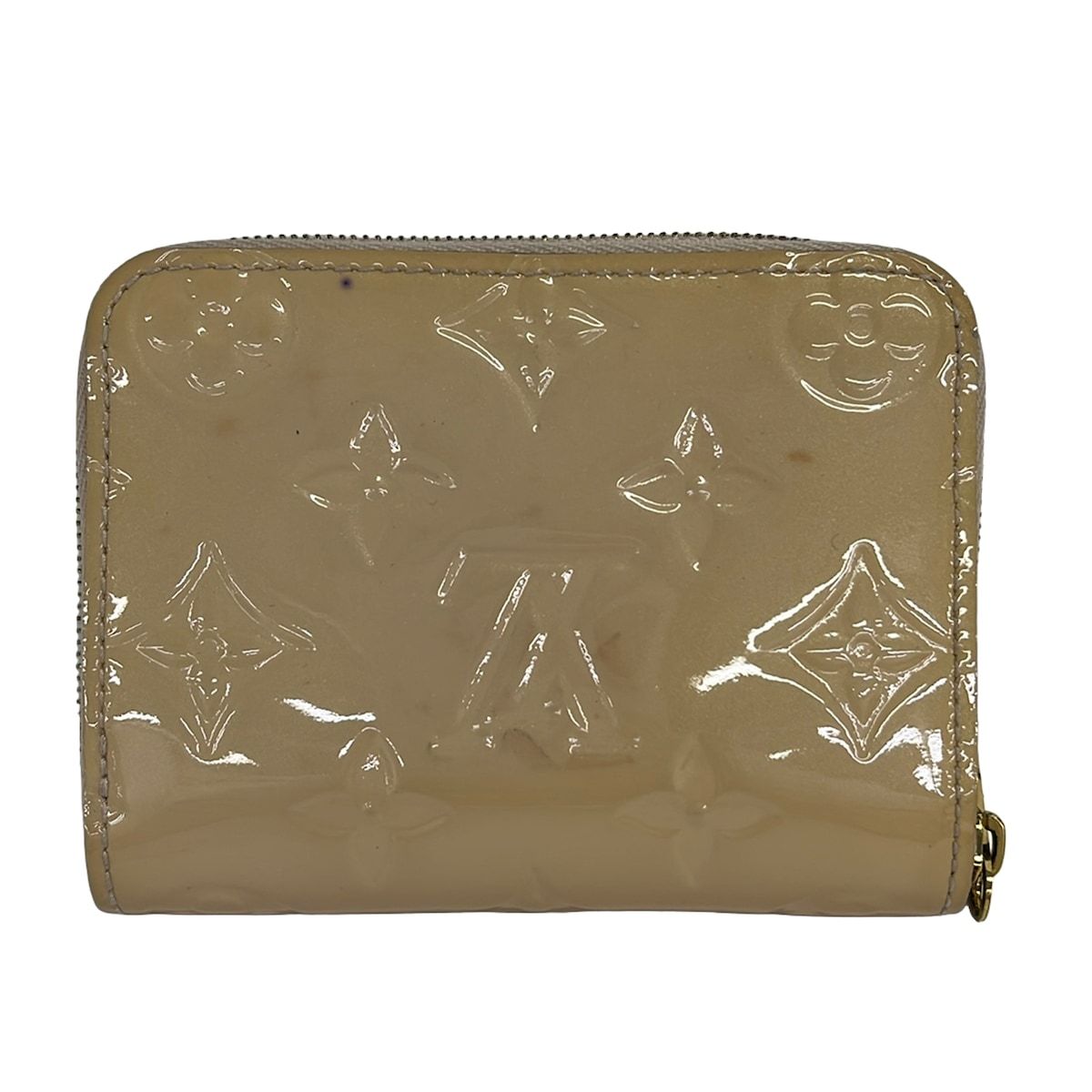 Louis Vuitton Coin Case Monogram Vernis Zippy Purse Rose Florentine Leather — view 2