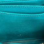 Louis Vuitton Coin Case Monogram Vernis Zippy Purse Blue Lagon Leather — view 4