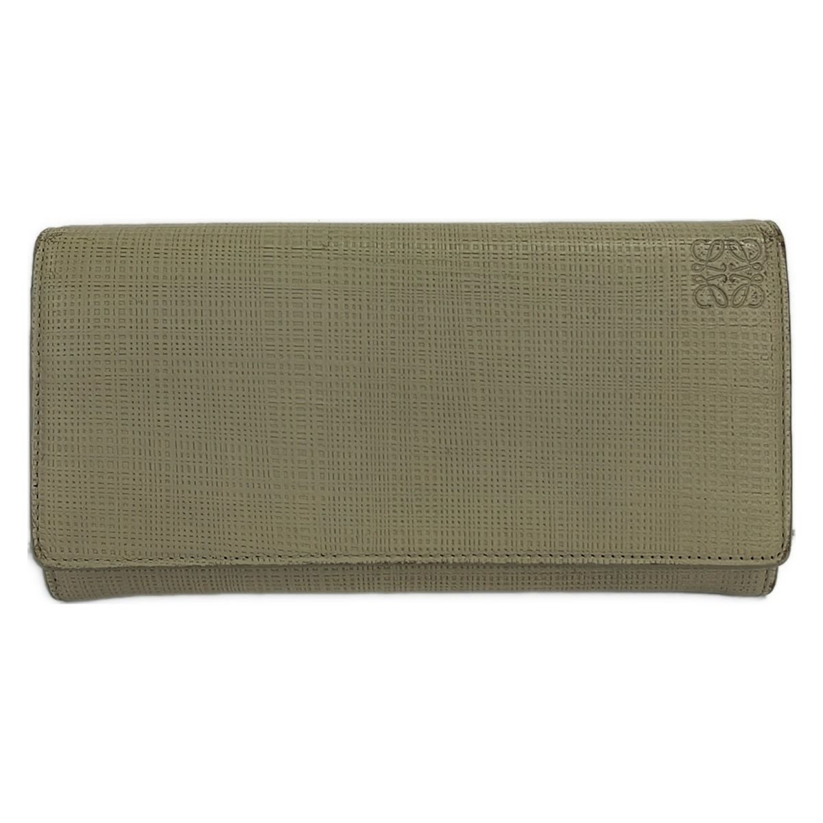 Loewe Wallet Linen Ivory Leather