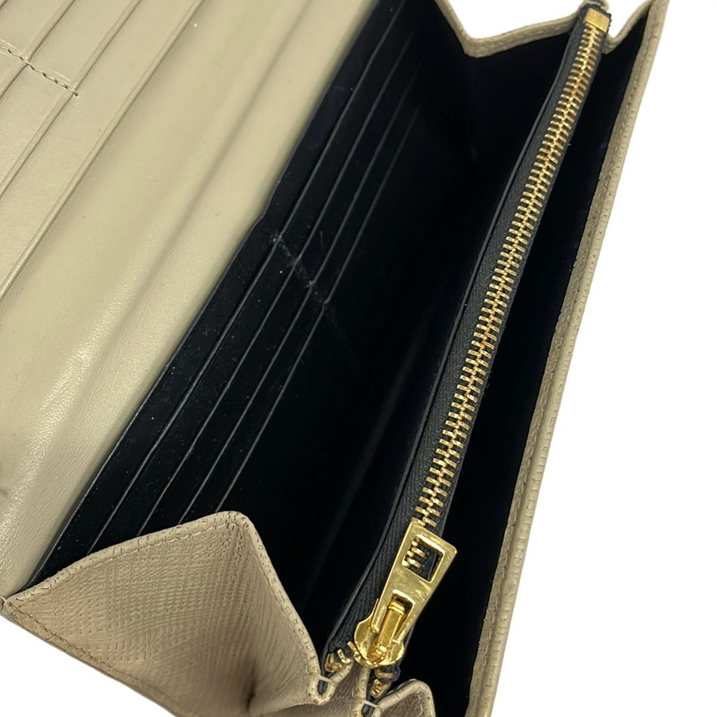 Loewe Wallet Linen Ivory Leather — view 4
