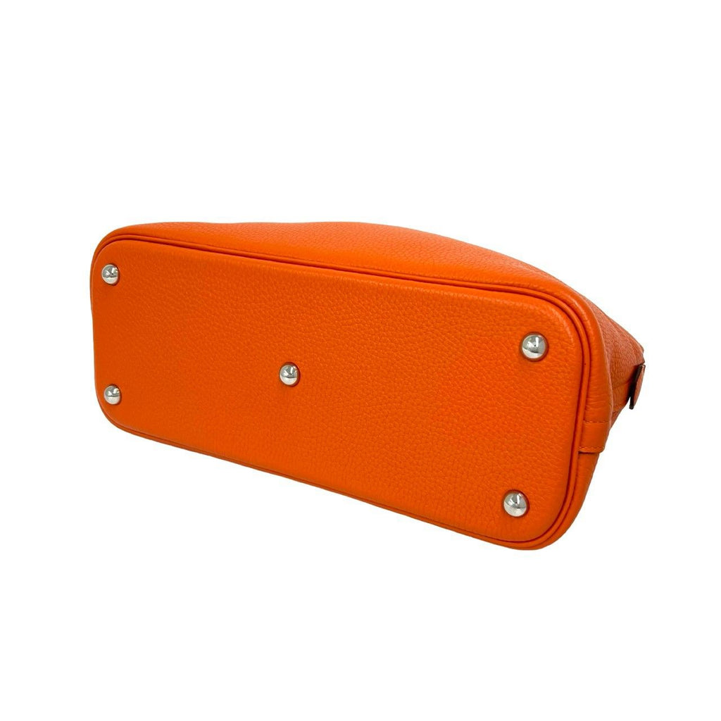 Hermes Bolide 31 Taurillon Clemence Leather 2-Way Shoulder Bag Orange — view 8