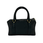 Gucci Vintage Micro GG Logo Leather Mini Boston Bag Black — view 3