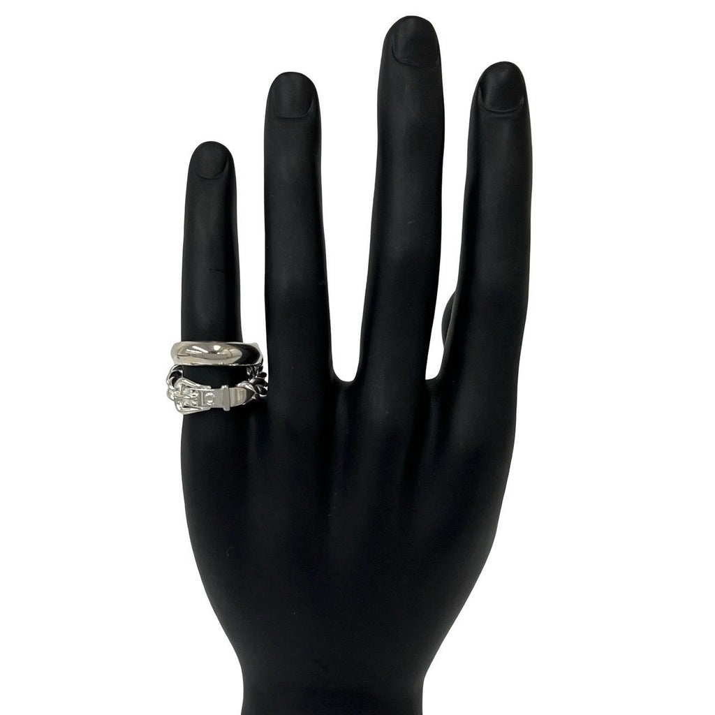 Hermes Book Ring 925 Sterling Silver — view 2