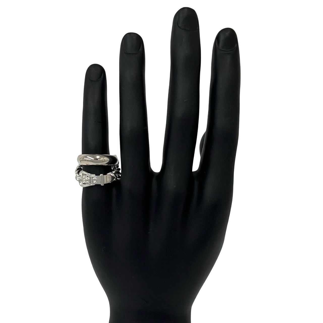 Hermes Book Ring 925 Sterling Silver — view 2