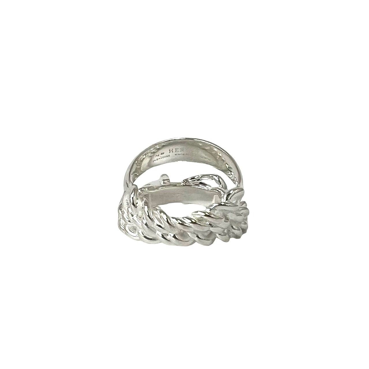Hermes Book Ring 925 Sterling Silver — view 6
