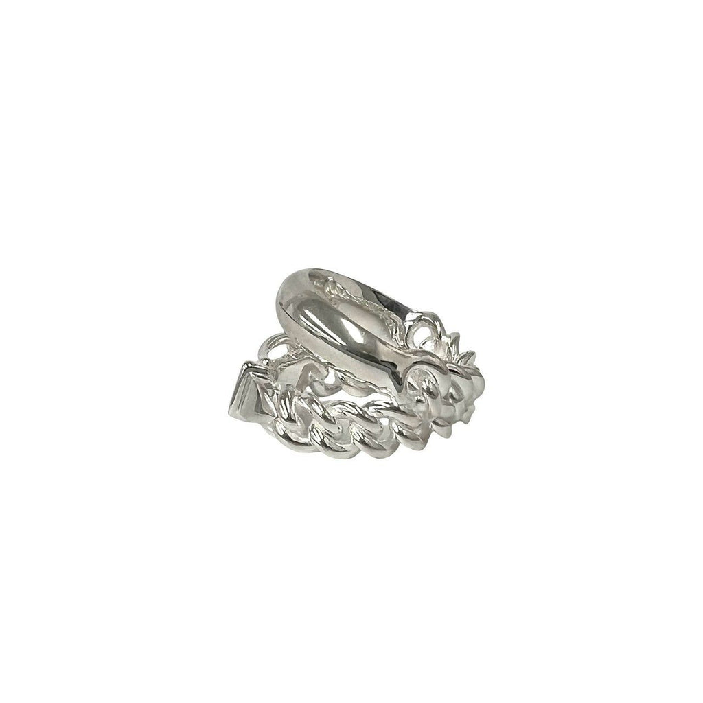 Hermes Book Ring 925 Sterling Silver — view 4