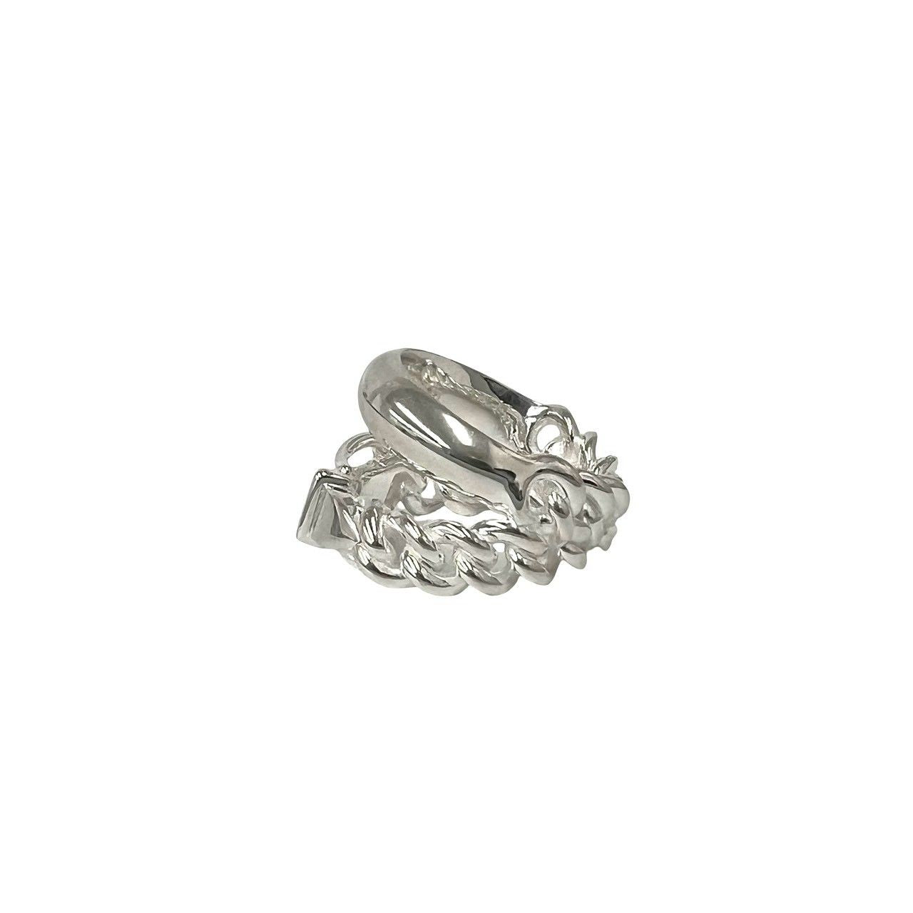 Hermes Book Ring 925 Sterling Silver — view 4