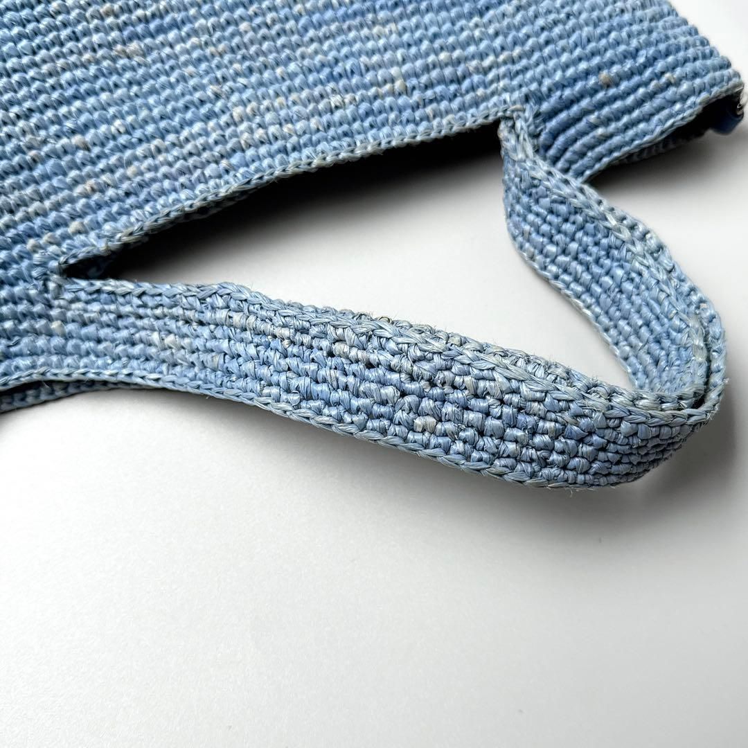 Loewe Slit Mini Raffia Basket Shoulder — view 8