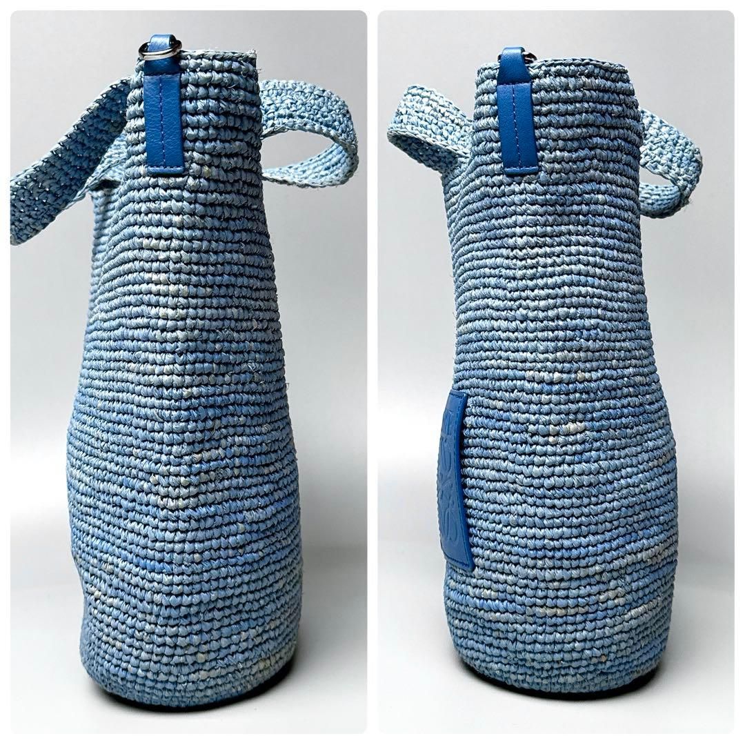 Loewe Slit Mini Raffia Basket Shoulder — view 4