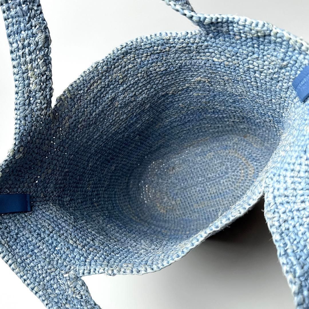 Loewe Slit Mini Raffia Basket Shoulder — view 3