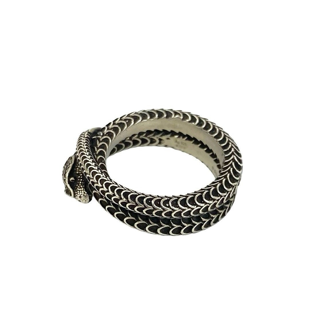 Gucci Bag Included Garden Snake Ring 925 Sterling Silver 19 — view 4