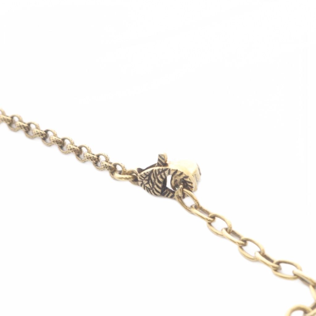 Gucci GG Crystal Pendant Gold Color Black — view 4